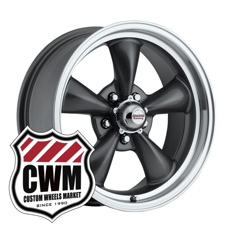 17x7 Charcoal Gray Wheels Rims 5x4 75 lug pattern for Chevy S10 Blazer