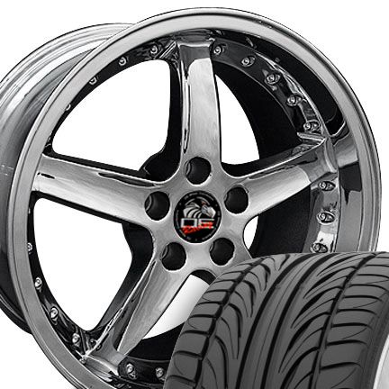 20 8 5 10 Chrome Cobra 05 Wheels Falken Tires Rims Fit Mustang® 05