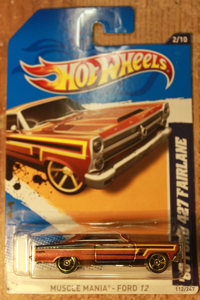 Hot Wheels 2012 Muscle Mania 2 10 66 Ford 427 Fairlane Brown