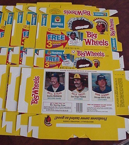 1977 Hostess Big Wheels Complete Unused Boxes Cards Fingers Tenace