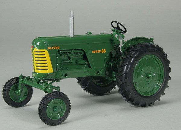 Oliver Super 88 Gas Wide Front Tractor Green Wheels Farm Toy Spec Cast