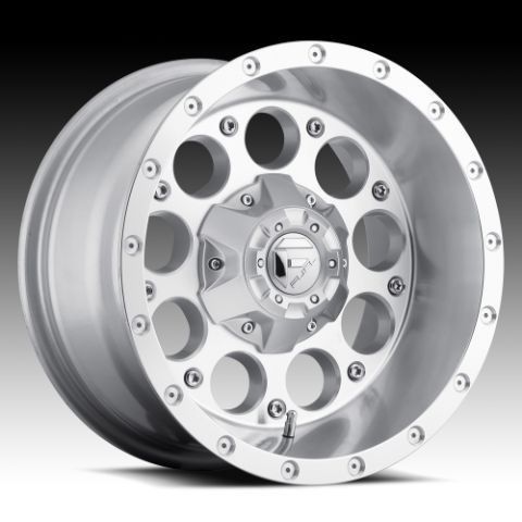 Revolver 17x9 0 Silver Machined Wheel Set Truck Rims Wheels