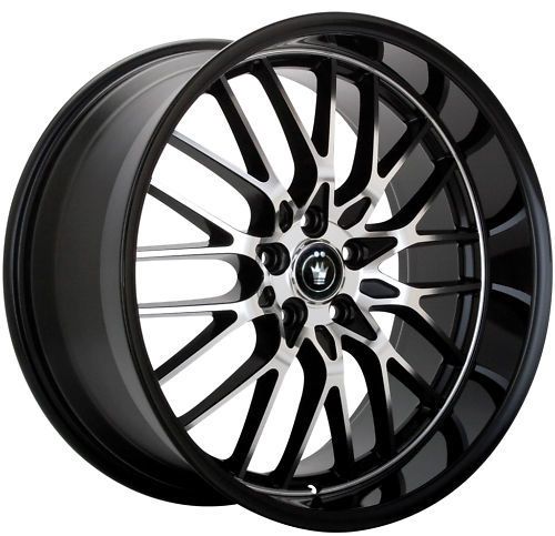 15 Konig Lace Rims Wheels Black 5x100 5x114 3 Civic XB